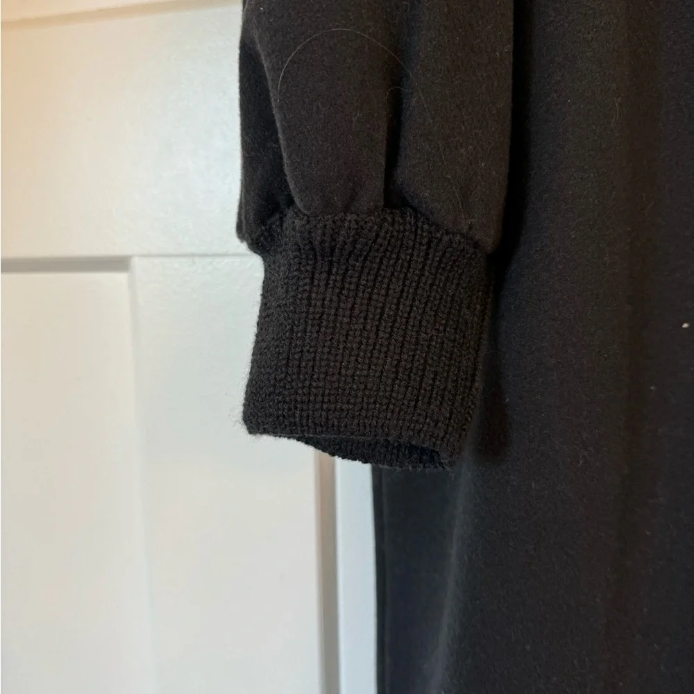 Sweatshirt/sweater dress L, sweater cuffs and neckline. Casual, with side slits - Picture 3 of 4